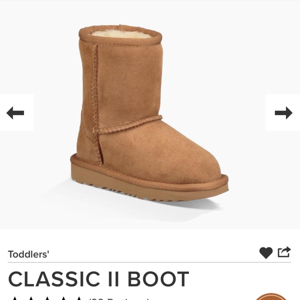 Baby/toddler UGG chestnut boots size 7